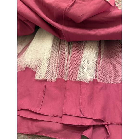 NWT JS Collections Women's Floral Jacquard Maxi Formal Prom Trumpet Dress Size 4 - Picture 10 of 14